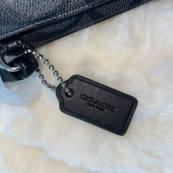 Coach Double Corner Zip Wristlet In Signature Canvas - Picture 5 of 8